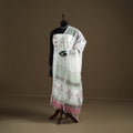 Pink - Sanganeri Hand Block Print Kota Doria Cotton Dupatta 09