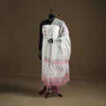 Pink - Sanganeri Hand Block Print Kota Doria Cotton Dupatta 10