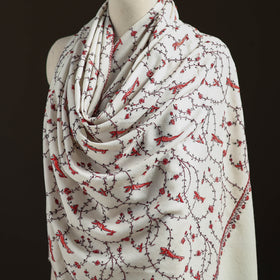 Kashmiri Sozni Heavy Hand Embroidered Pure Handwoven Merino Wool Shawl 19