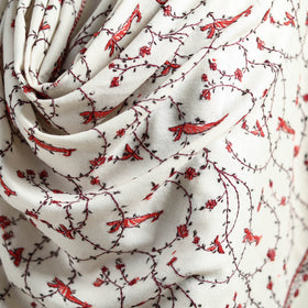 Kashmiri Sozni Heavy Hand Embroidered Pure Handwoven Merino Wool Shawl 19