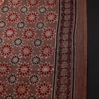 Brown - Pure Cotton Ajrakh Print Fabric 02