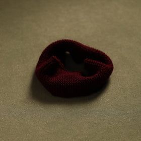 Brown - kumaun hand knitted woollen warm headband 02