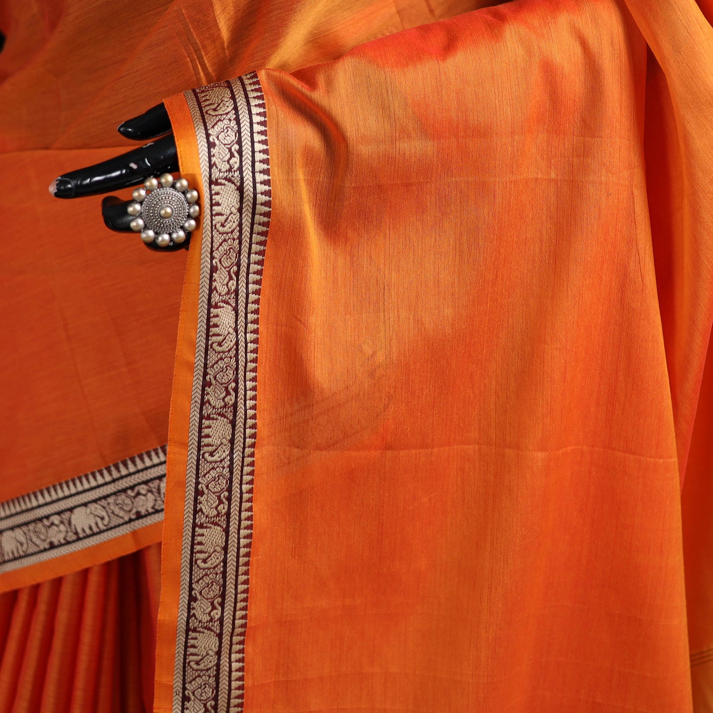Dharwad Woven Mercerised Cotton Saree with Border 13