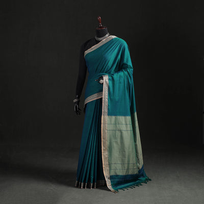 Dharwad Woven Mercerised Cotton Saree with Border 14