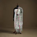 Green - Sanganeri Hand Block Print Kota Doria Cotton Dupatta 12