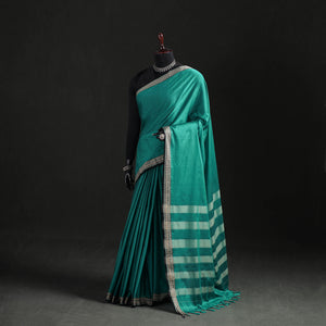 Dharwad Woven Mercerised Cotton Saree with Border 15