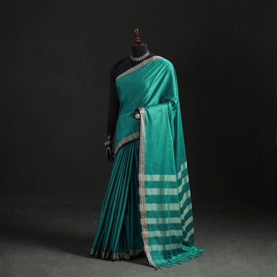 Dharwad Woven Mercerised Cotton Saree with Border 15