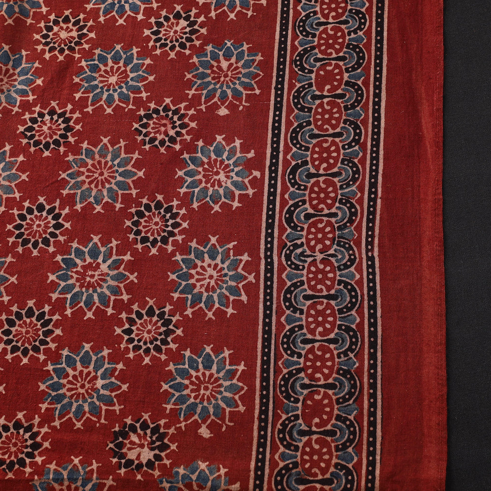 Red - Pure Cotton Ajrakh Print Fabric 05