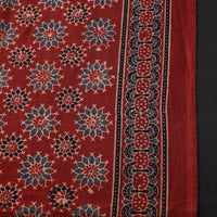 Red - Pure Cotton Ajrakh Print Fabric 05