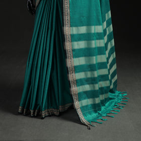 Dharwad Woven Mercerised Cotton Saree with Border 15