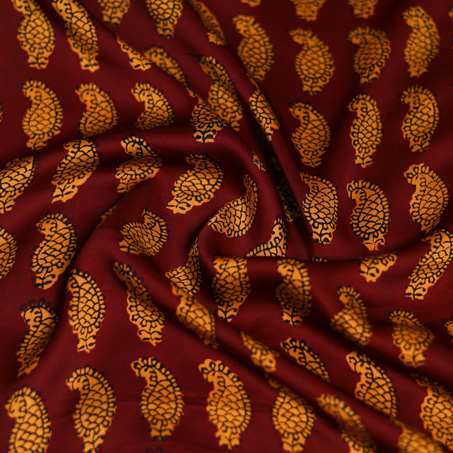Bagh Hand Block Print Modal Silk Scarf 69