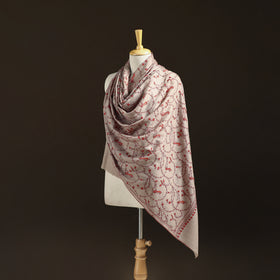 Kashmiri Sozni Heavy Hand Embroidered Pure Handwoven Merino Wool Shawl 22