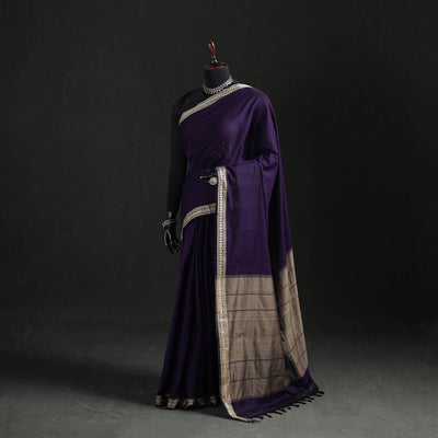 Dharwad Woven Mercerised Cotton Saree with Border 17