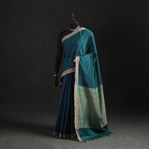 Dharwad Woven Mercerised Cotton Saree with Border 18