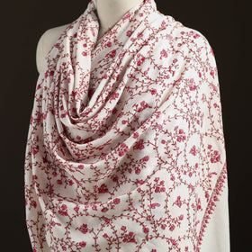 Kashmiri Sozni Heavy Hand Embroidered Pure Handwoven Merino Wool Shawl 26