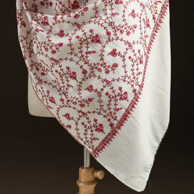 Kashmiri Sozni Heavy Hand Embroidered Pure Handwoven Merino Wool Shawl 26