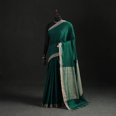 Dharwad Woven Mercerised Cotton Saree with Border 20
