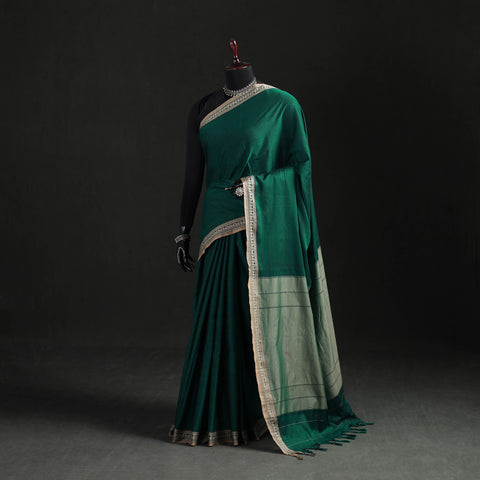 Dharwad Woven Mercerised Cotton Saree with Border 20