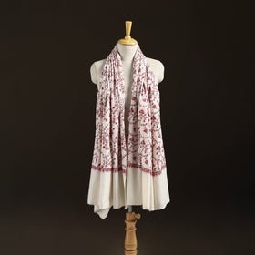 Kashmiri Sozni Heavy Hand Embroidered Pure Handwoven Merino Wool Shawl 26