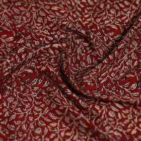 Red - Bagh Hand Block Print Modal Silk Scarf 96