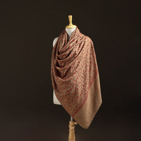 Kashmiri Sozni Heavy Hand Embroidered Pure Handwoven Merino Wool Shawl 24