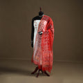 Red - Hand Block Batik Print Kota Doria Cotton Dupatta 21