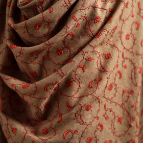 Kashmiri Sozni Heavy Hand Embroidered Pure Handwoven Merino Wool Shawl 24