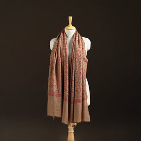 Kashmiri Sozni Heavy Hand Embroidered Pure Handwoven Merino Wool Shawl 24