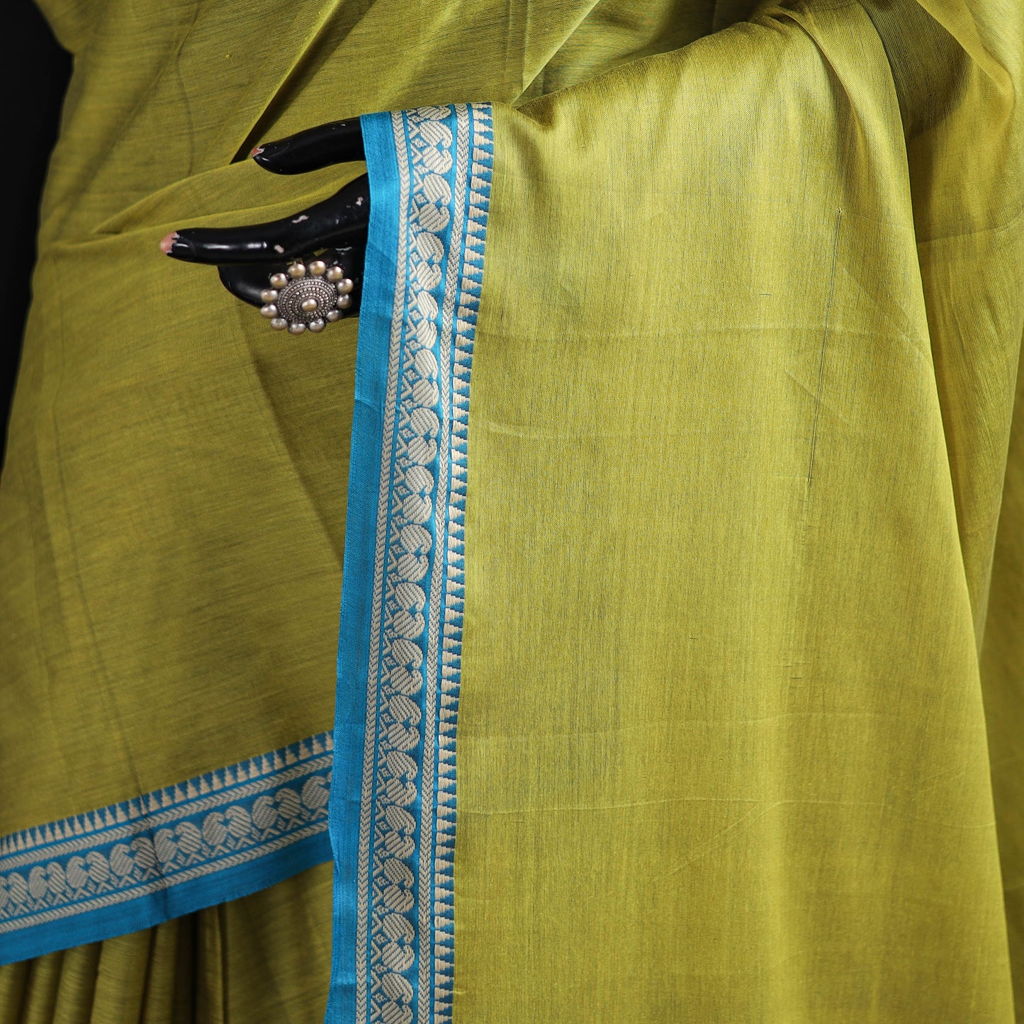 Dharwad Woven Mercerised Cotton Saree with Border 21