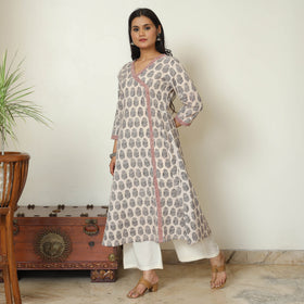 2024/140-1 251   Bagh Hand Block Printed Cotton A-Line Kurta 26 by ITOKRI CASUALS