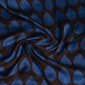 Blue - Bagh Hand Block Print Modal Silk Scarf 49