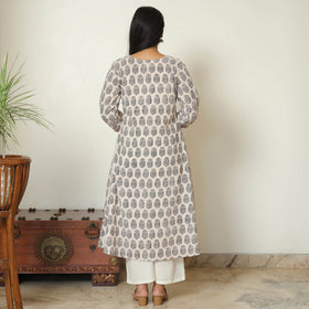 2024/140-1 251   Bagh Hand Block Printed Cotton A-Line Kurta 26 by ITOKRI CASUALS