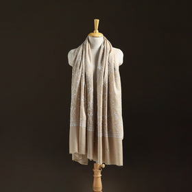 Kashmiri Sozni Heavy Hand Embroidered Pure Handwoven Merino Wool Shawl 27
