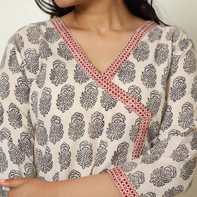 2024/140-1 251   Bagh Hand Block Printed Cotton A-Line Kurta 26 by ITOKRI CASUALS
