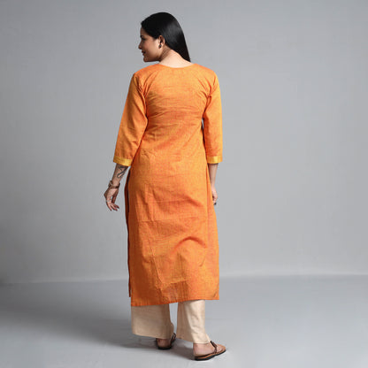 Orange Peel - Dharwad Cotton Straight Kurta