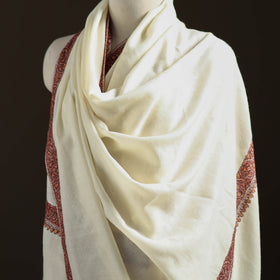 Kashmiri Sozni Hand Embroidered Pure Handwoven Merino Wool Shawl 01