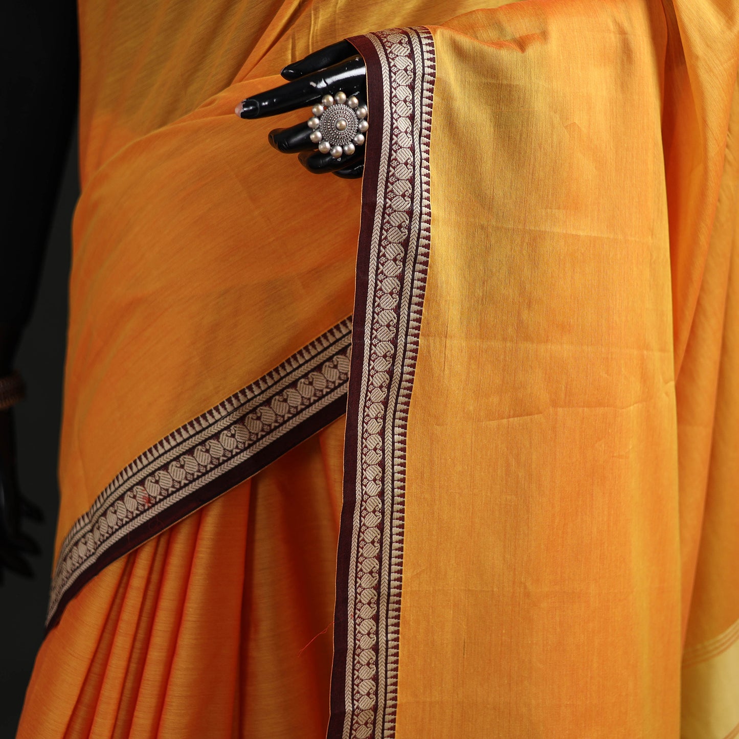 Dharwad Woven Mercerised Cotton Saree with Border 24