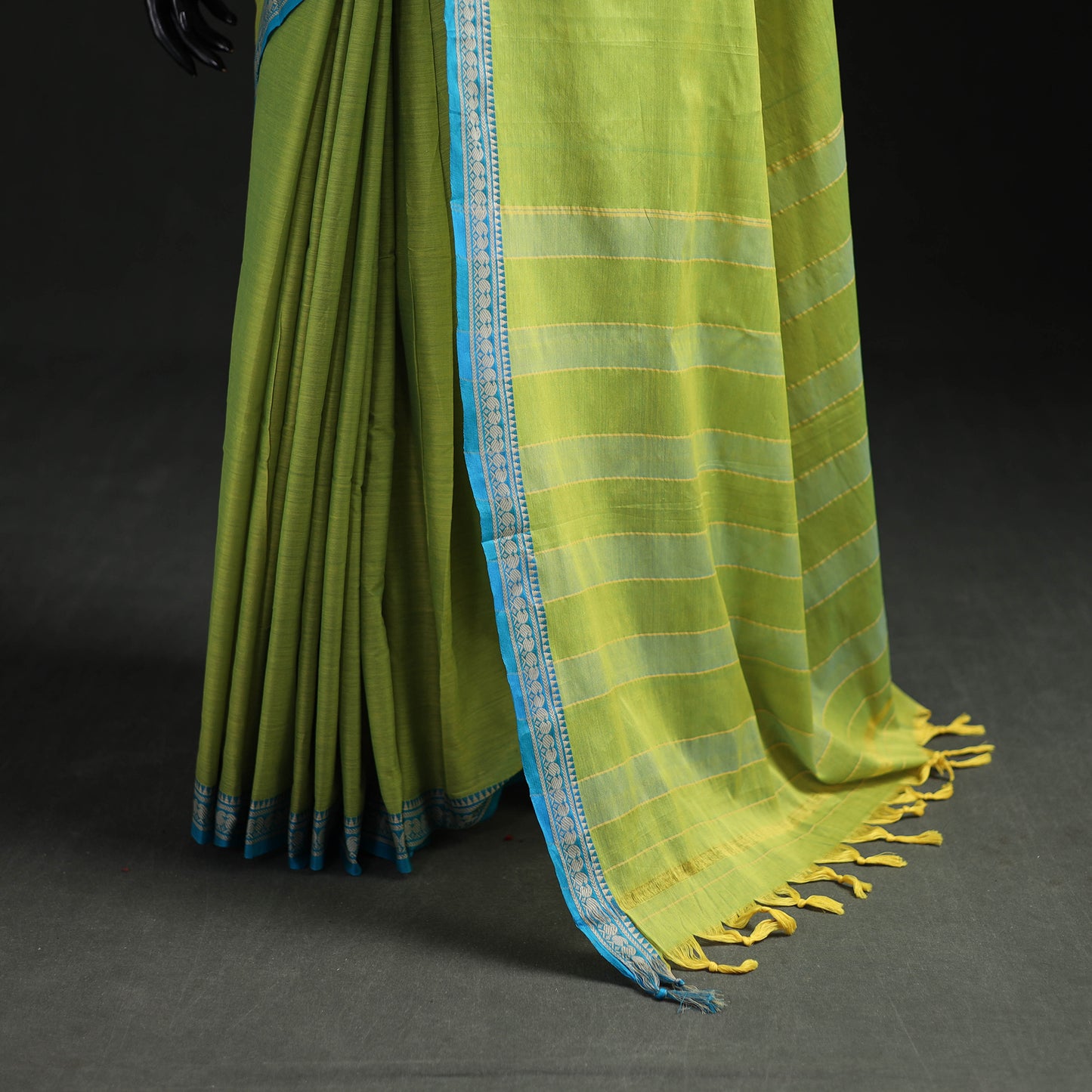 Dharwad Woven Mercerised Cotton Saree with Border 26