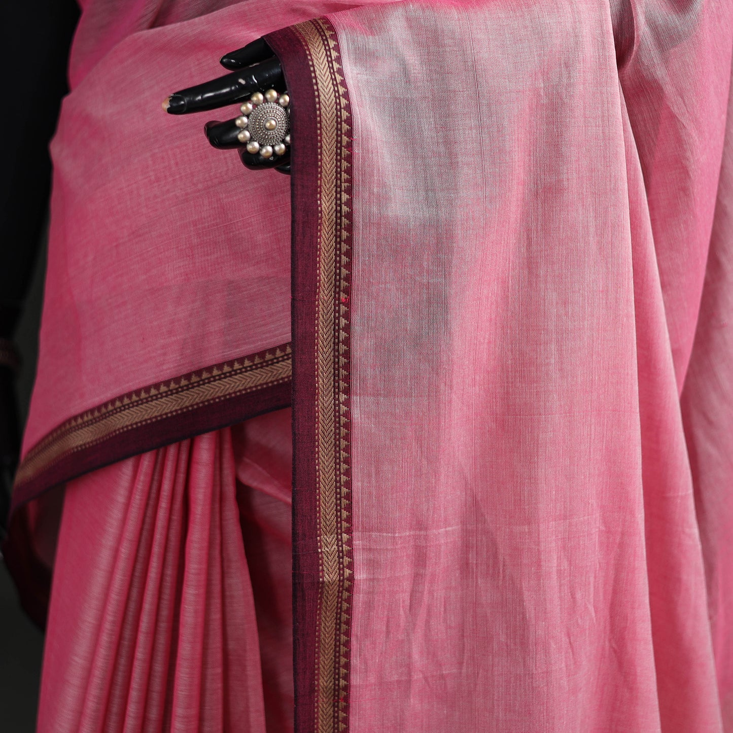 Dharwad Woven Mercerised Cotton Saree with Border 29