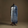 Blue - Indigo Bagru Hand Block Print Natural Dyed Kota Doria Cotton Dupatta 33
