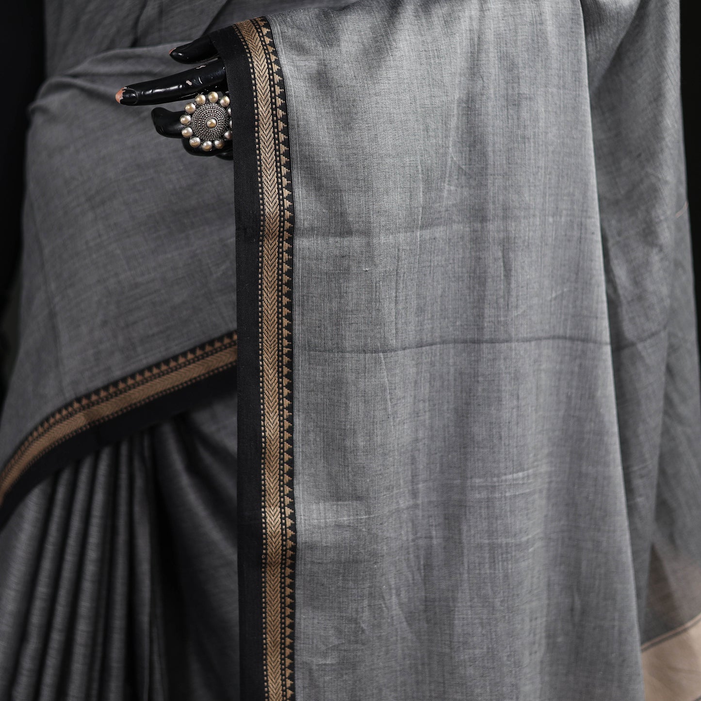 Dharwad Woven Mercerised Cotton Saree with Border 30