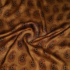 Yellow - Bagh Hand Block Print Modal Silk Scarf 28