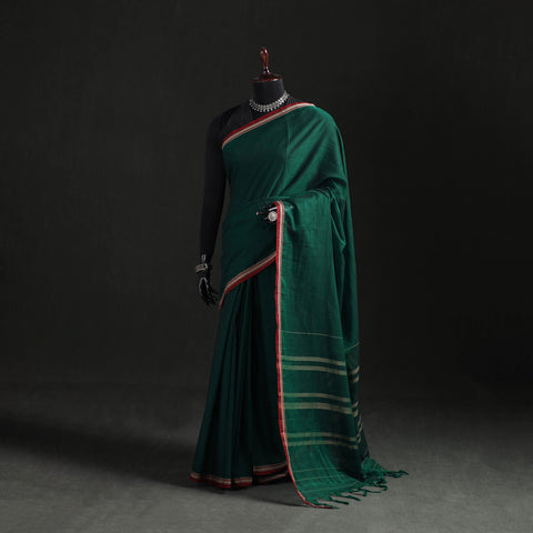Dharwad Woven Mercerised Cotton Saree with Border 33