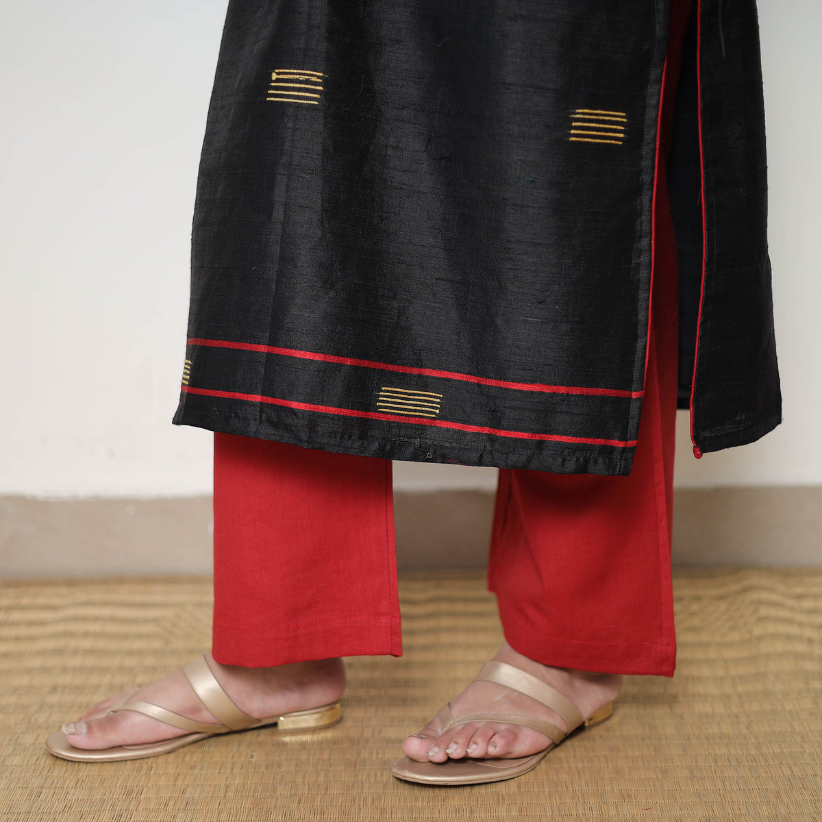 Bhagalpuri Handloom Tussar Silk Suit Set 04