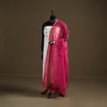 Pink - Plain Cotton Kota Doria Dupatta 38