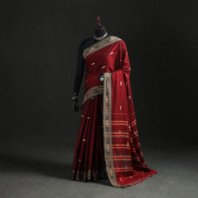 Dharwad Woven Thread Buti Mercerised Cotton Saree with Border 36