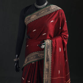 Dharwad Woven Thread Buti Mercerised Cotton Saree with Border 36