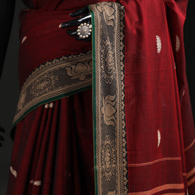 Dharwad Woven Thread Buti Mercerised Cotton Saree with Border 36