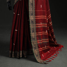 Dharwad Woven Thread Buti Mercerised Cotton Saree with Border 36