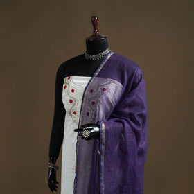 Plain Cotton Kota Doria Dupatta 39